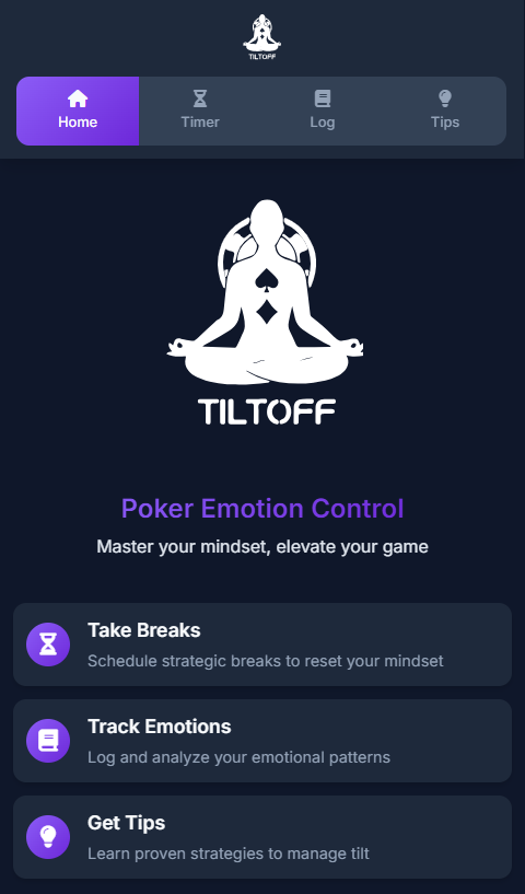 TiltOff - Poker Tilt App